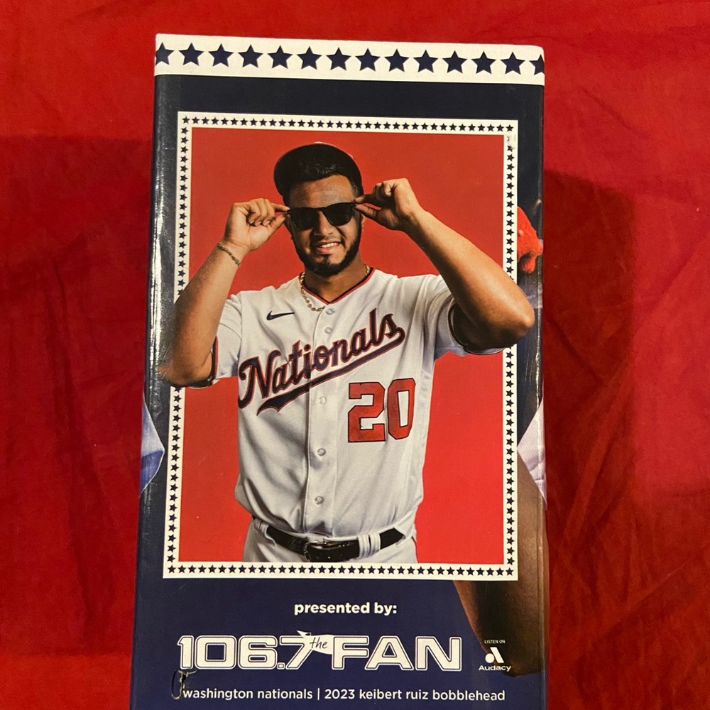 NEW Keibert Ruiz Washington Nationals Bobblehead 9/22/2023